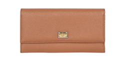 Dolce & Gabbana Portafoglio, Calfskin Leather, Brown, 3*